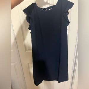 Navy shift dress